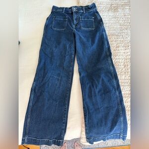 Old Navy Dark Blue Wide Leg Jeans